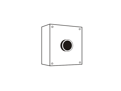 Кнопочный пост металлический BoxМ2-1 фото 1