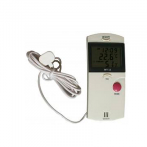 Гигрометр-термометр МТ-2 (с выносным датчиком температуры и часами) фото 1