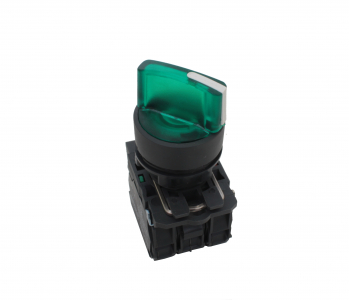 Переключатель ZBE-101 зеленый с подсветкой фото 3