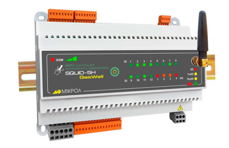 Gsm-контроллер мониторинга скважин Squid-5H-GasWell фото 1