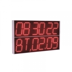 Светодиодные часы-календарь ЧК-125/125-КВ фото 1