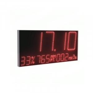 Светодиодные часы-метеостанция ЧТКПБД-250/100-КН фото 1