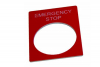 Табличка маркировочная EMERGENCY STOP прямоугольная фото навигации 1