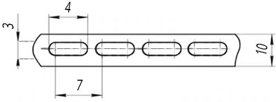 Рис.1. Размеры ленты ЛБ-10 (К226)