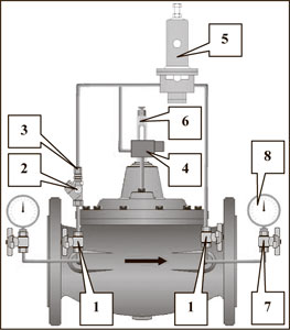 Рис.1. Схема клапана редукционного М3100, М31200