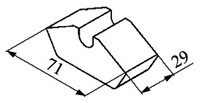 Рис.42. Габаритный чертеж подвижного электроконтакта  ПК-1140А ФЭ7.700.186