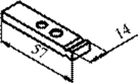 Рис.5. Габаритный чертеж подвижного электроконтакта КТПВ 621 (КПВ 601)
