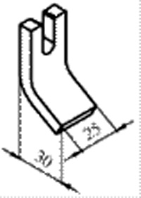 Рис.56. Габаритный чертеж неподвижного электроконтакта КТПВ 624 (КПВ 604) 