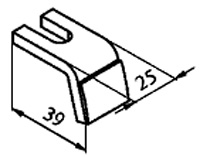 Рис.59. Габаритный чертеж неподвижного электроконтакта КПД (КПП) 114