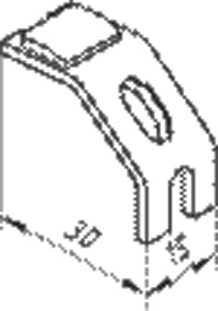 Рис.61. Габаритный чертеж неподвижного электроконтакта МК 1-20 (2-20) 