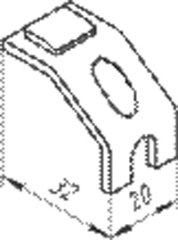 Рис.64. Габаритный чертеж неподвижного электроконтакта МК 3-20 (4-20) 20) 
