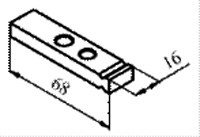 Рис.7. Габаритный чертеж подвижного электроконтакта КТПВ 623 (КПВ 603)