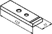 Рис.9. Габаритный чертеж подвижного электроконтакта КПВ 605 