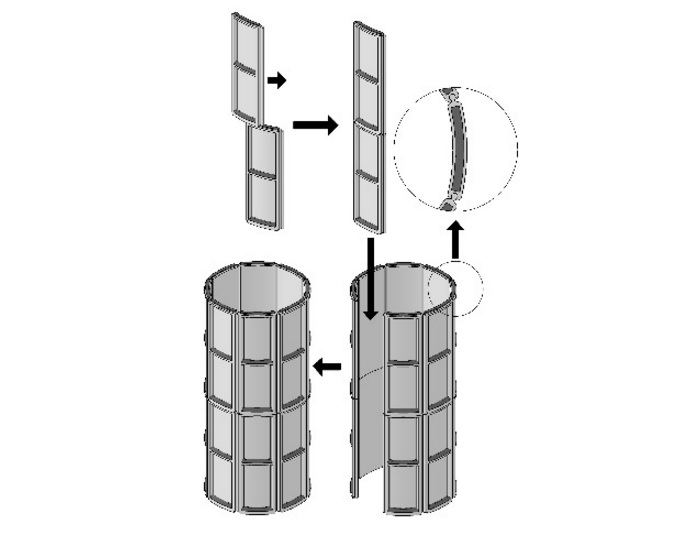 Схема сборки кожуха защитного ПВЕК