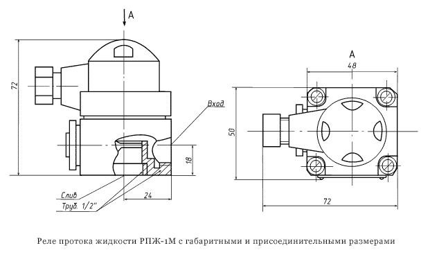 Схема подключения РПЖ-1М