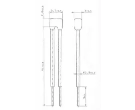Платиновый датчик по тонкопленочной технологии PTC-1206 фото