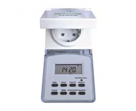 Розетка с недельным таймером Feron TM23 (с функцией RANDOM - имитация присутствия) в защитном корпусе фото