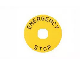Табличка маркировочная EMERGENCY STOP фото