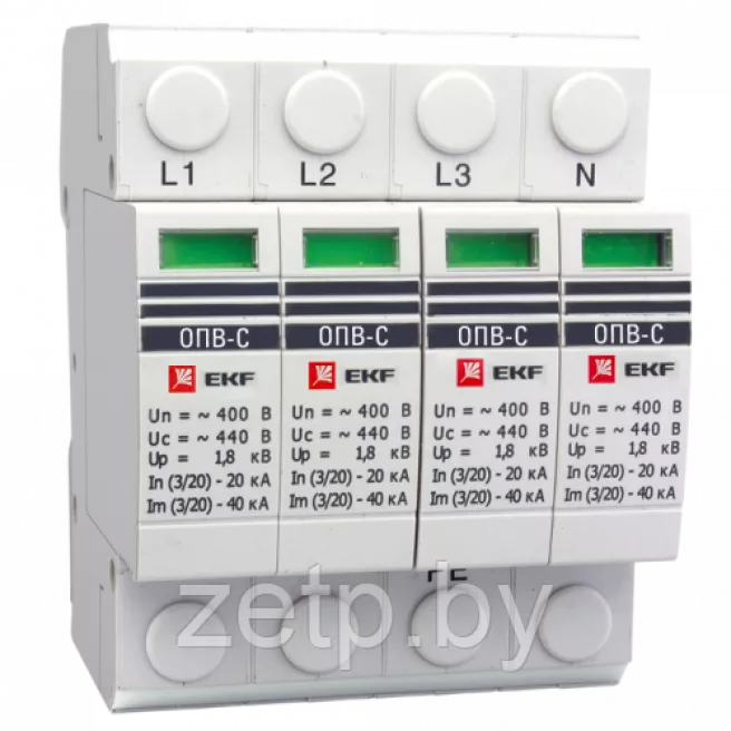 ОПВ-C/4P In 20кА 400В EKF PROxima фото 1