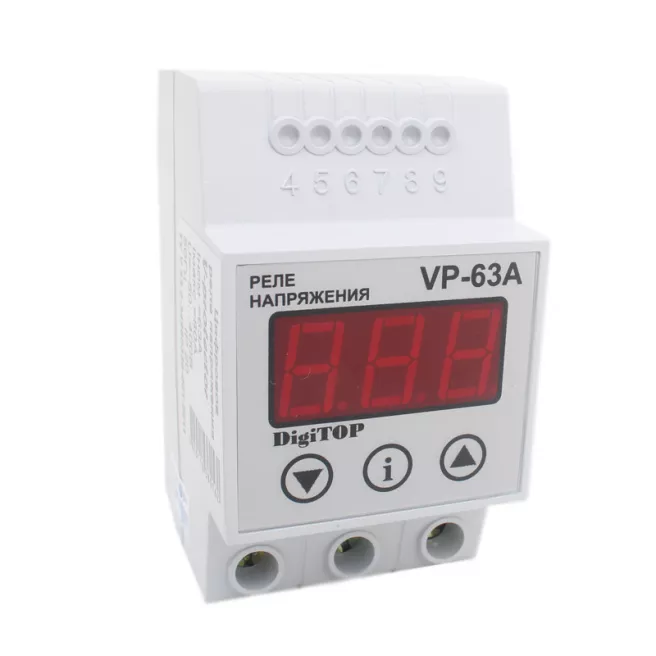 Реле напряжения V-protector 63А фото 3