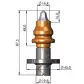 Дорожный резец Element Six RM3-TN1