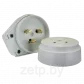 Разъем РШ-ВШ 32А 250В 2P+PE (ОУ) пластиковый белый EKF Simple