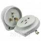 Разъем РШ-ВШ 32А 250В 2P+PE (СУ) пластиковый белый EKF Simple
