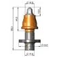 Резец дорожный Element Six RM3-M9 (Ø20мм)